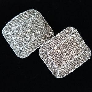 Vintage 1920s Art Deco Steel Cut Shoe Buckle Pair